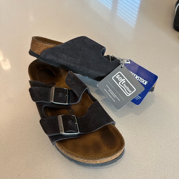 Birkenstock ArizonaSoft footbed Suede Leather-Velvet Grey - Picture 3 of 7